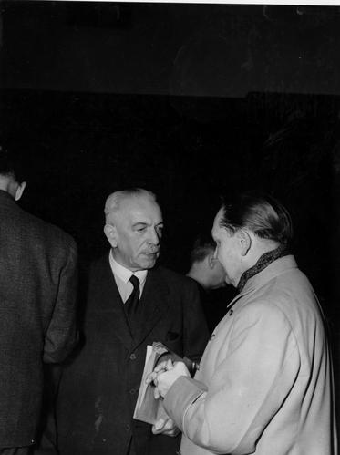 Constantin von Neurath y Hermann Göring en Nuremberg