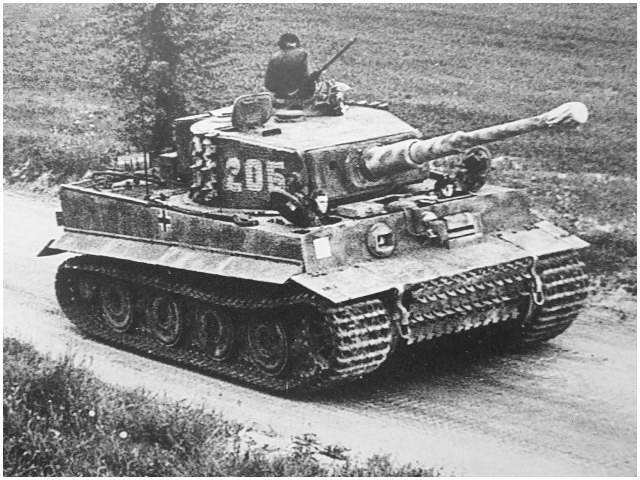 Tiger número 205 comandado por Wittmann