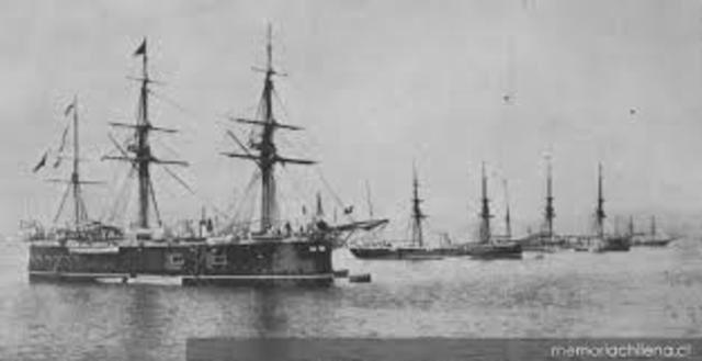Escuadra chilena en 1879