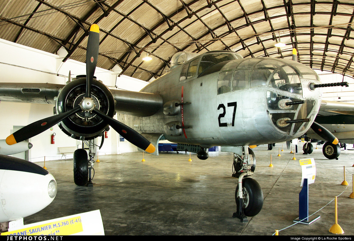 North American B-25J-25NC. Nº de Serie 108-33344. 33. Conservado en el Museu Aeroespacial do Campo dos Afonsos en Rio de Janeiro, Brasil