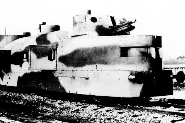 Tren blindado 53 Smialy. Apoyó a las tropas polacas contra la 4ª Pz. Div. en Mokra en los primeros días de la invasión