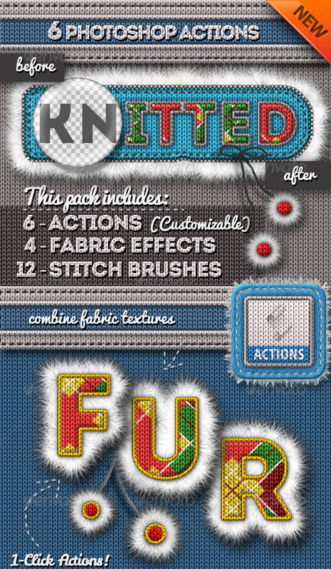 knitted photoshop action