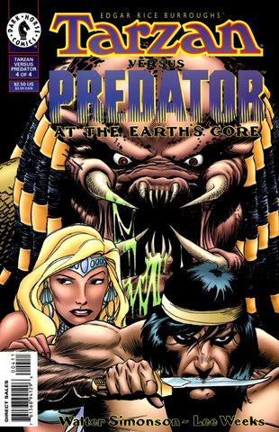 Tarzan vs. Predator - At the Earth's Core #1-4 (1996) Complete