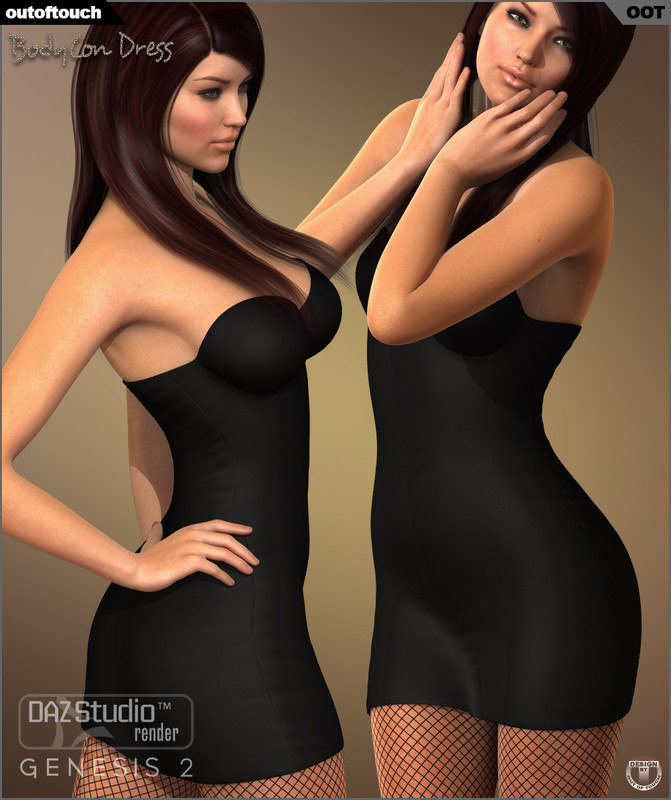 BodyCon Dress for Genesis 2 Female(s)