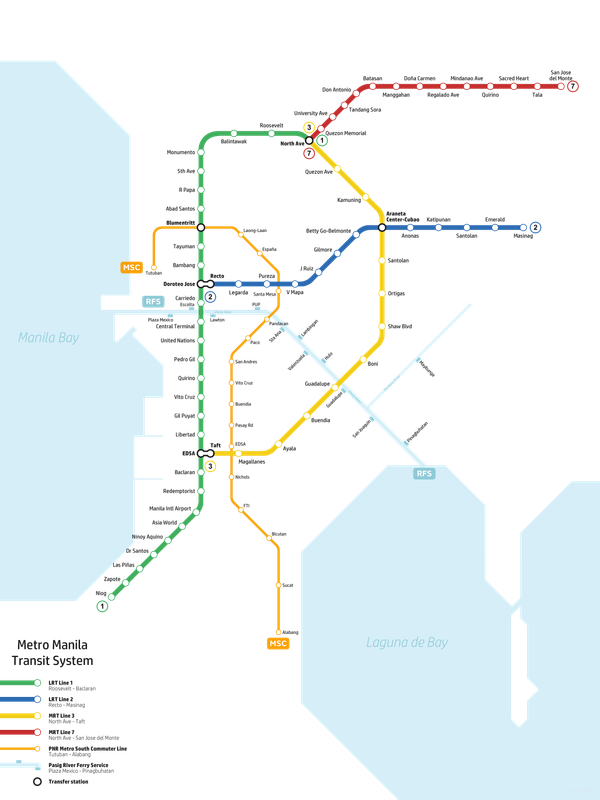 Lrt/mrt Map Manila