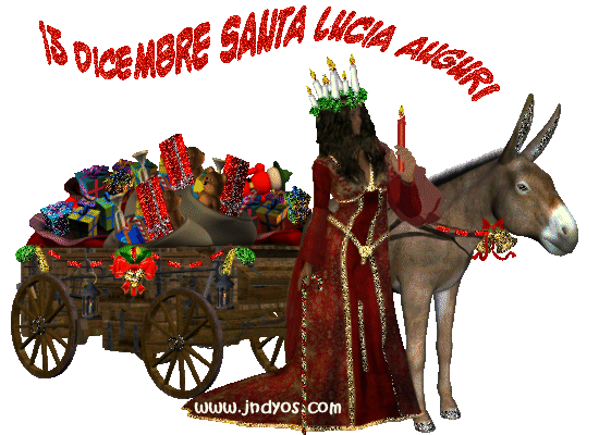 13 Dicembre Santa Lucia - AUGURI LUCYYYYY - Storia Frasi Poesie GIF