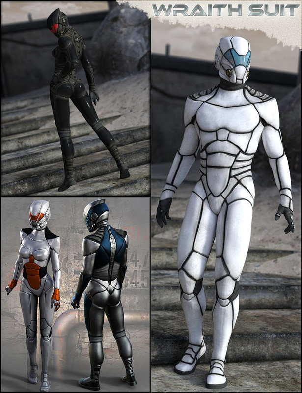 00 main hfs wraith suit bundle daz3d
