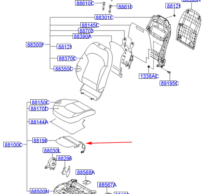 Ремонт сидения водителя - бесплатно. - Hyundai ix35, 2 л, 2012 года своими рукам